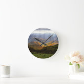 Zonnestralen boven het Shirakami-Sanchi-gebergte Ronde Klok (Huis)