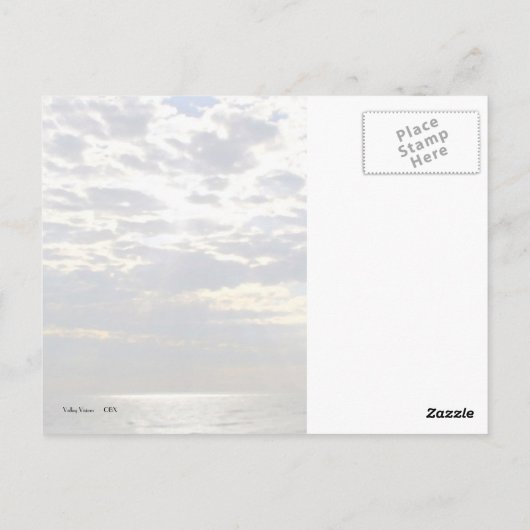 Zonnestralen Briefkaart (Achterkant)