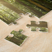 zonnestralen door bomen legpuzzel (Zijkant)