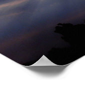 zonnestralen door wolken poster (Hoek)