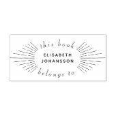  zonnestralen elegant uit het bibliotheekboek rubberstempel (Afrduk)