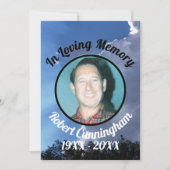 Zonnestralen en wolken Foto Memorial Kaart (Voorkant)