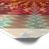 Zonnestralen Fractal Design Poster (Hoek)