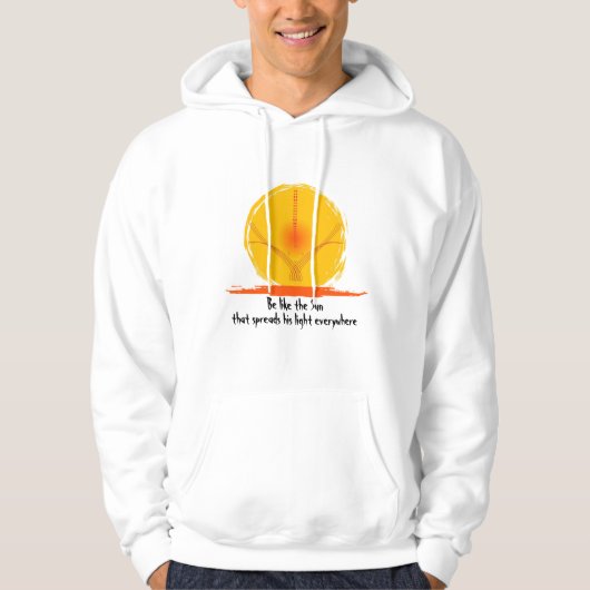 zonnestralen, hoodie (Voorkant)