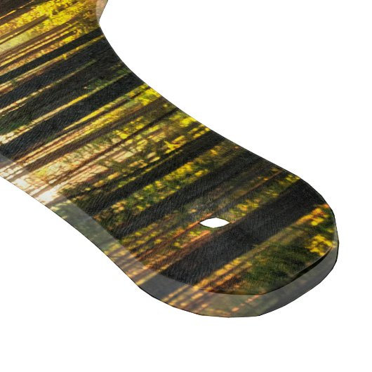 Zonnestralen in het dennenbos snijplank (Hoek)