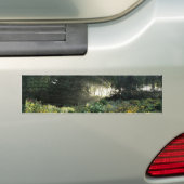 Zonnestralen in late september tuinen bumpersticker (Op auto)