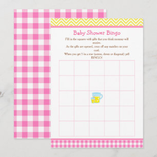 Zonnestralen & Limonade Roze & Gele Bingo Kaart