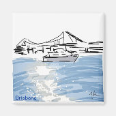 Zonnestralen op de riviermagneet magneet (Voorkant)