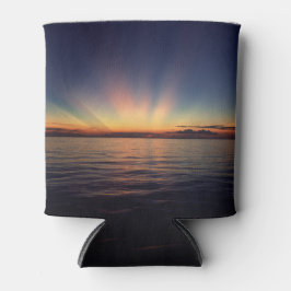 Zonnestralen op een koelbox blikjeskoeler