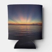 Zonnestralen op een koelbox blikjeskoeler (Achterkant)