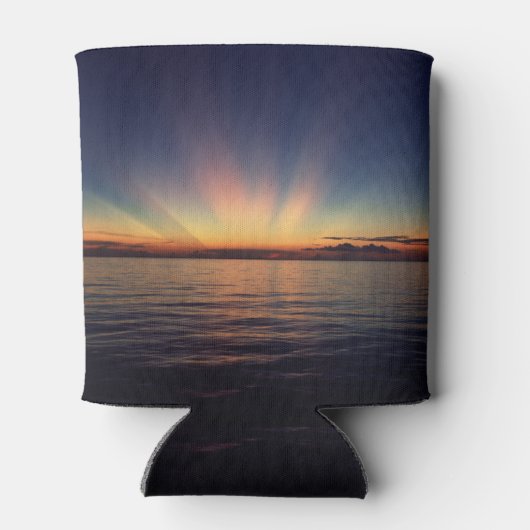 Zonnestralen op een koelbox blikjeskoeler (Achterkant)