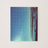 Zonnestralen over de blauwe lagune legpuzzel (Verticaal)