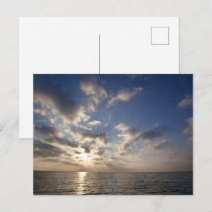 Zonnestralen Over de Oceaan Schilderachtige Ansich Briefkaart