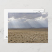 Zonnestralen over de vlakte briefkaart (Voorkant / Achterkant)