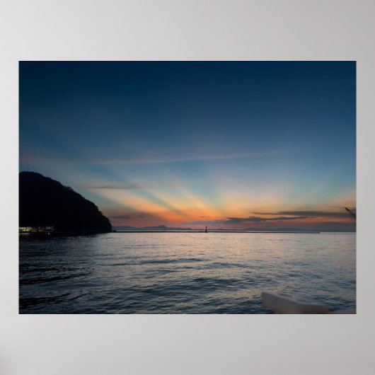 zonnestralen poster (Voorkant)