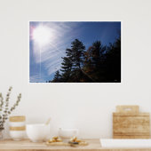 zonnestralen poster (Keuken)