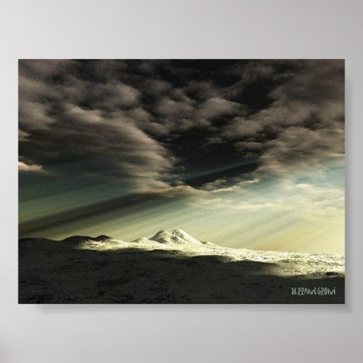 zonnestralen poster (Voorkant)
