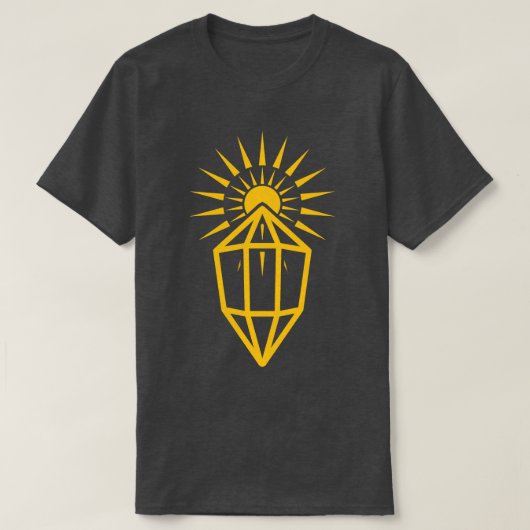 zonnestralen prisma t-shirt (Design voorkant)