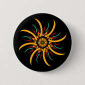 zonnestralen ronde button 5,7 cm (Voorkant)