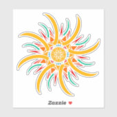 zonnestralen sticker (Vel)