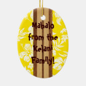 Zonnestralen surfplanornament keramisch ornament (Achterkant)