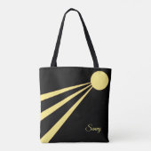 Zonnestralen Tote Bag (Achterkant)