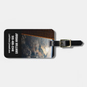 Zonnestralen van Celebes Zee in Zuidoost-Azië Bagagelabel (Voorkant horizontaal)