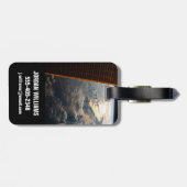 Zonnestralen van Celebes Zee in Zuidoost-Azië Bagagelabel (Achterkant horizontaal)