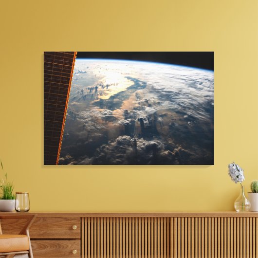 Zonnestralen van Celebes Zee in Zuidoost-Azië Canvas Afdruk (Insitu (Woonkamer))