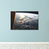 Zonnestralen van Celebes Zee in Zuidoost-Azië Canvas Afdruk (Insitu (Houten vloer))