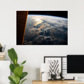 Zonnestralen van Celebes Zee in Zuidoost-Azië Poster (Thuiskantoor)