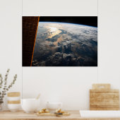 Zonnestralen van Celebes Zee in Zuidoost-Azië Poster (Keuken)