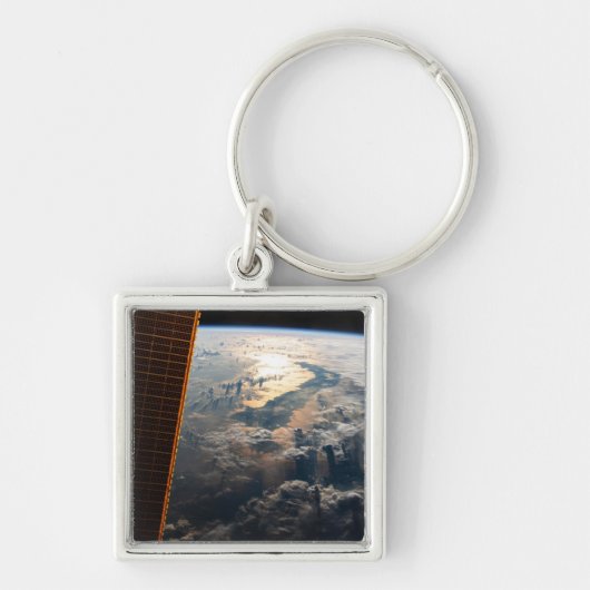 Zonnestralen van Celebes Zee in Zuidoost-Azië Sleutelhanger (Voorkant)