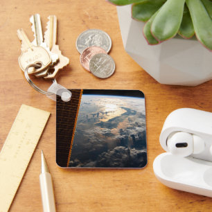 Zonnestralen van Celebes Zee in Zuidoost-Azië Sleutelhanger