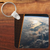 Zonnestralen van Celebes Zee in Zuidoost-Azië Sleutelhanger (Voorkant)