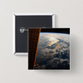 Zonnestralen van Celebes Zee in Zuidoost-Azië Vierkante Button 5,1 Cm (Voorkant /achterkant)