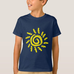 Zonnestralen verfstreken t-shirt