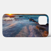 Zonnestralen verlichten de Stille Oceaan Case-Mate iPhone Case (Achterkant (horizontaal))