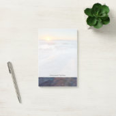 Zonnestralen verlichten de Stille Oceaan Post-it® Notes (Kantoor)