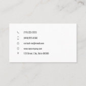 zonnestralen visitekaartje (Achterkant)