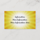 Zonnestralende Visitekaartjes (Achterkant)