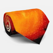 Zonnestraling en door de zon uitgestoten zonnevlam stropdas (Opgerold)