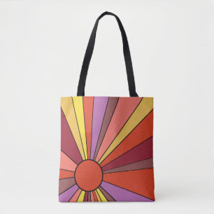 Zonnestrand afdrukken over Canvas tas