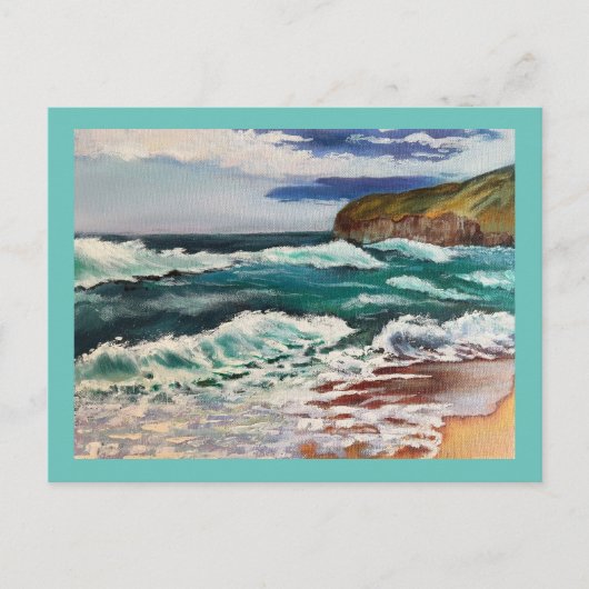 Zonnestrand briefkaart (Voorkant)