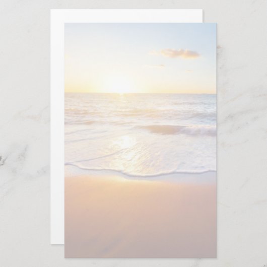 Zonnestrand Briefpapier (Voorkant / Achterkant)