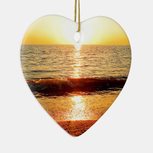 Zonnestrand, Cape May NJ Keramisch Ornament (Rechts)