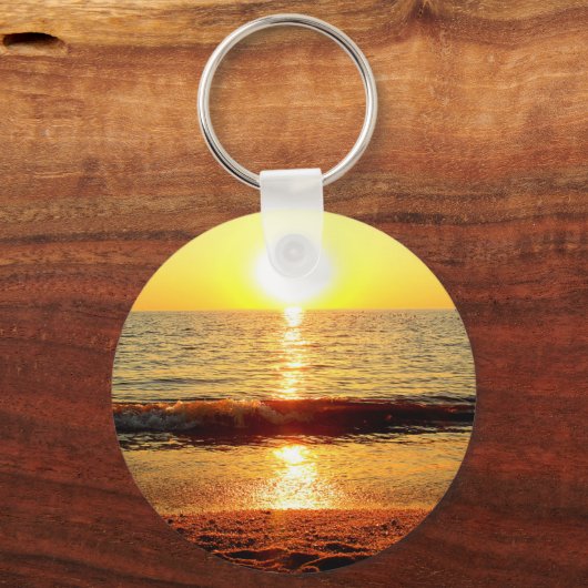 Zonnestrand, Cape May NJ Sleutelhanger (Voorkant)