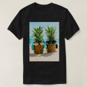 Zonnestrand en ananas t-shirt (Design voorkant)