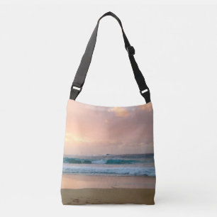 Zonnestrand en oceaan crossbody tas