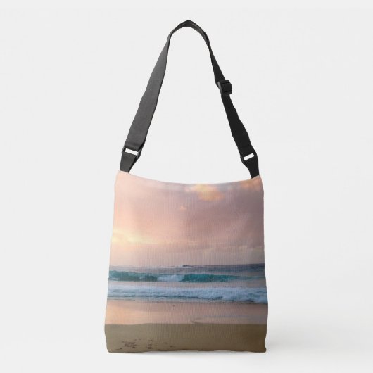 Zonnestrand en oceaan crossbody tas (Voorkant)